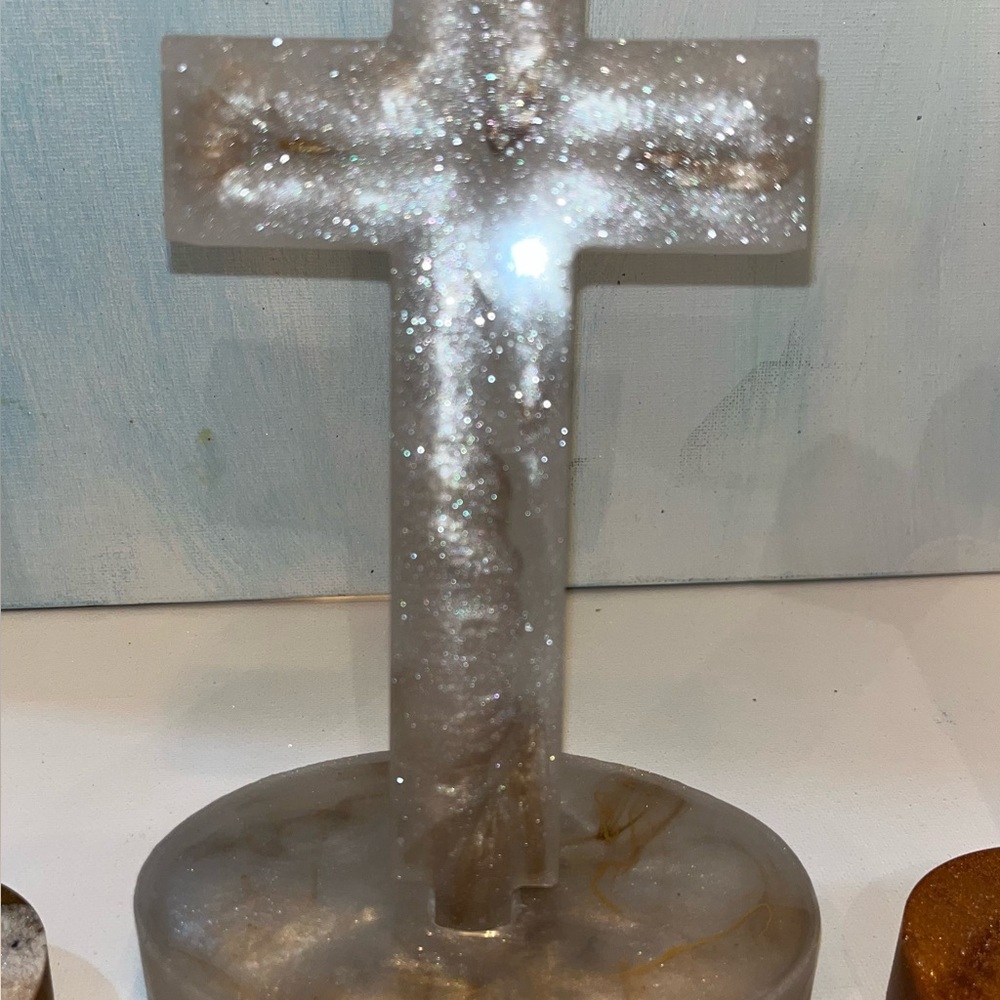 Silver and Brown Abstract Sculpture Art